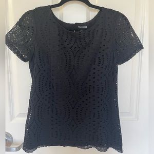 Black J Crew Lace Top size 0